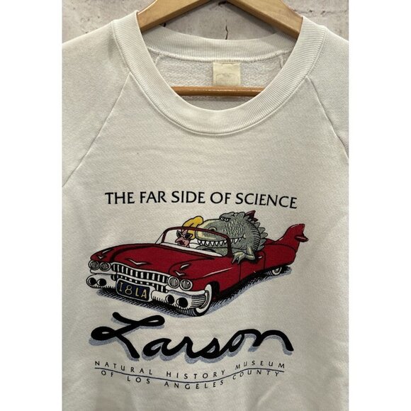 Vintage The Far Side Of Science Sweatshirt Crewneck Pullover Size Small/ Medium - Picture 2 of 4